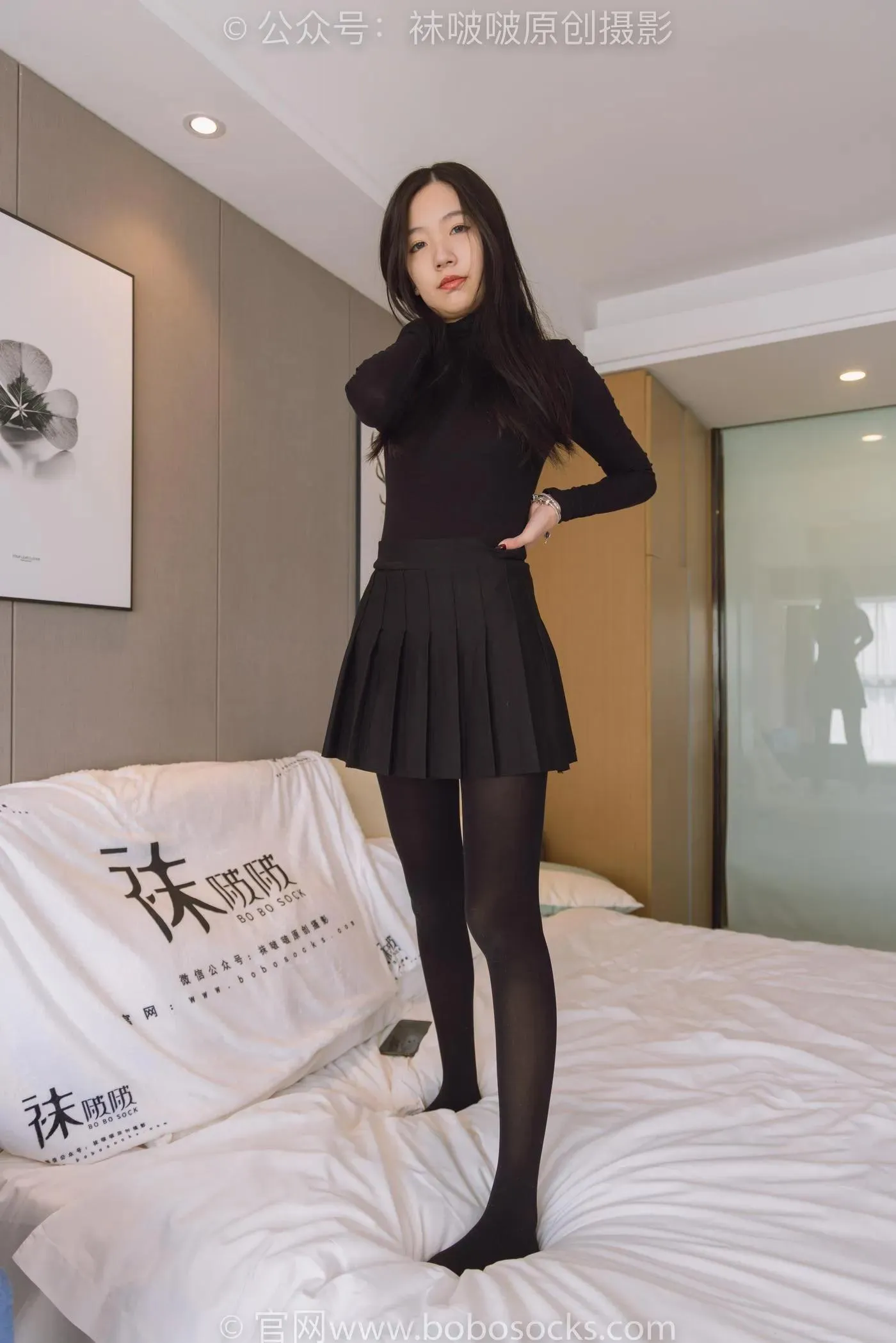 [BoBoSocks袜啵啵]NO.184 小甜豆-黑皮鞋、厚黑丝 [140P]插图8